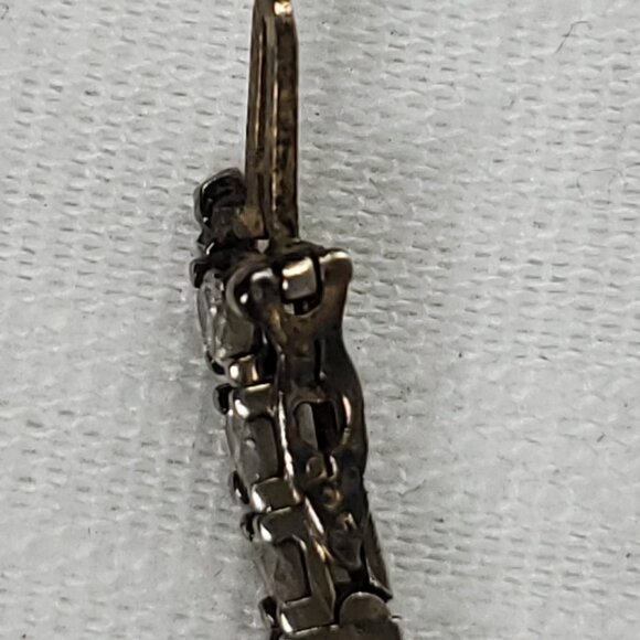 Gorgeous Red Stone & Crystal Silver 925 Tennis Bracelet  7" 14 Grams - Picture 8 of 13